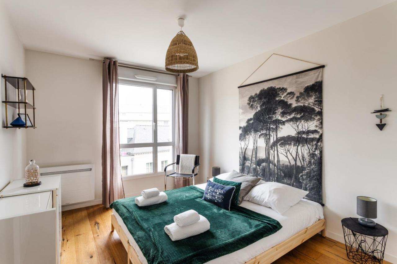 Le Vilona - T3 Moderne Avec Parking Prive Apartamento Rennes Exterior foto